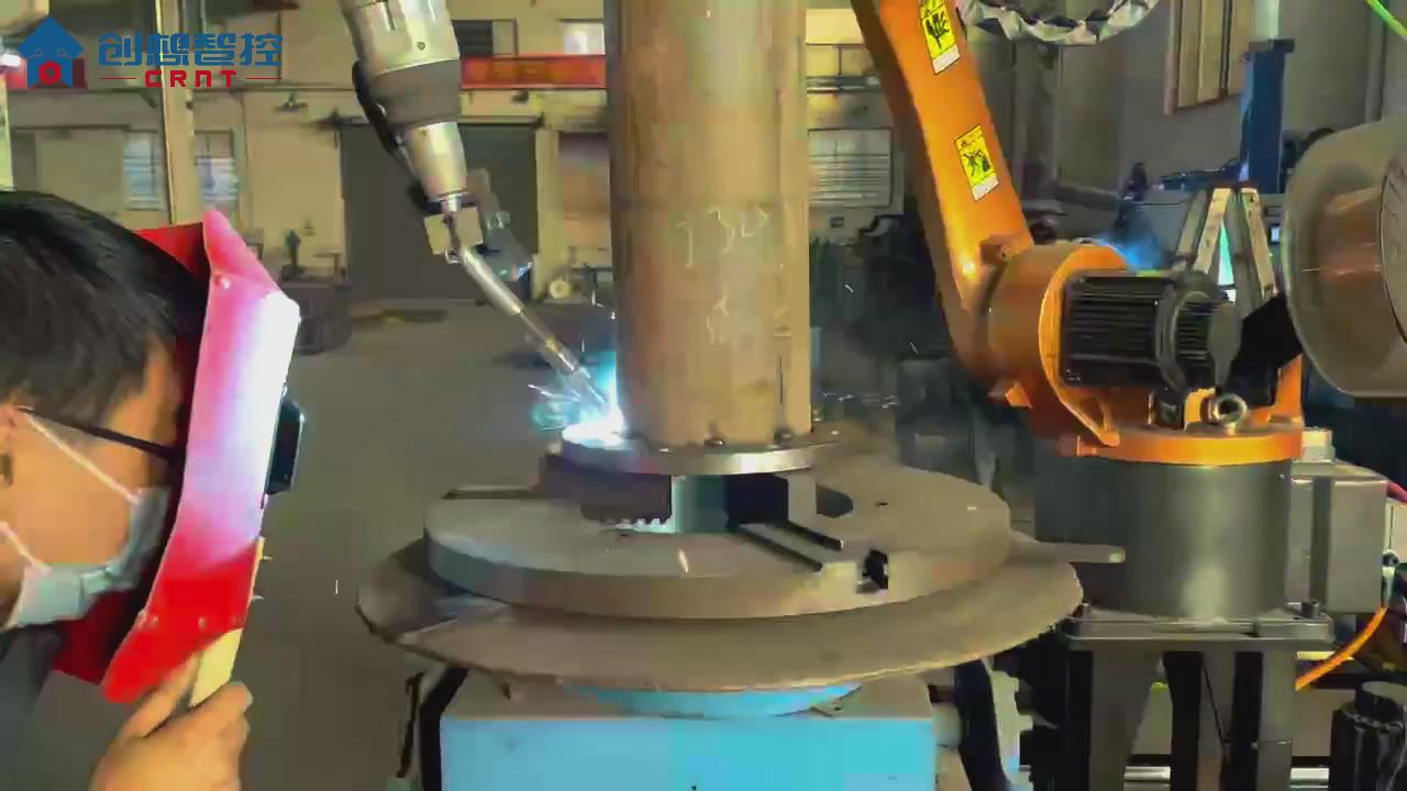 創(chuàng)想視覺焊縫跟蹤系統(tǒng)適配廣數(shù)機器人在電力行業(yè)變壓器焊接的應用