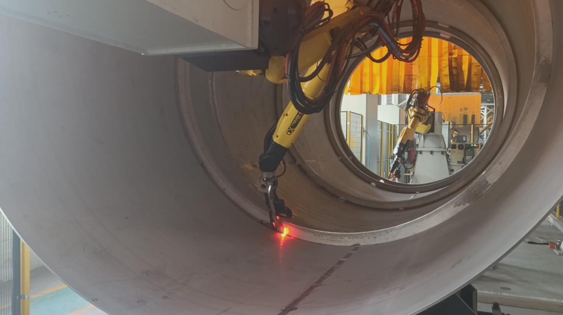 創(chuàng)想智控激光焊縫跟蹤系統(tǒng)在LNG液化天然氣儲罐焊接自動化升級改造的應用